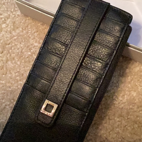 NWOT Black Lodis card and cash wallet - Picture 5 of 7